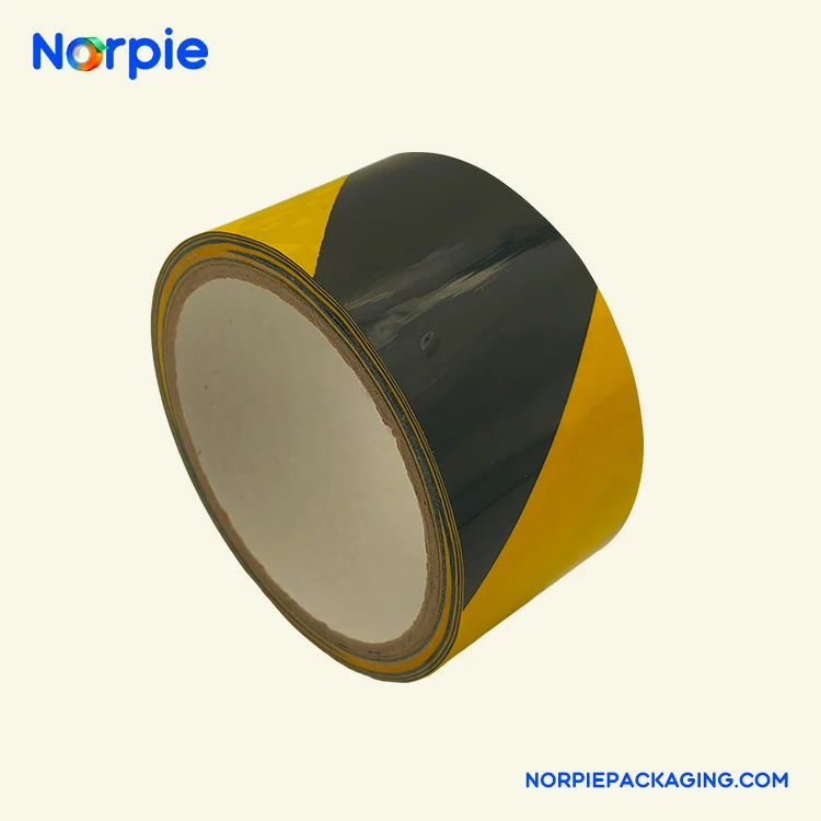 Schwarz-gelbes Warnband