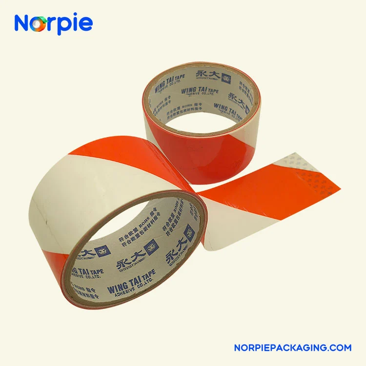 Rot-weißes Warnband